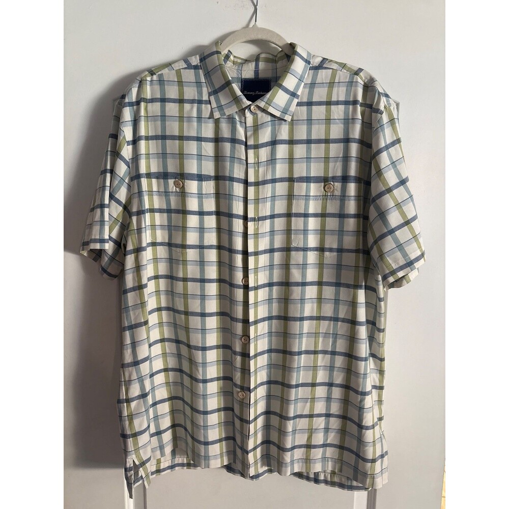 Tommy Bahama, plaid shirt xl island, zone collection
